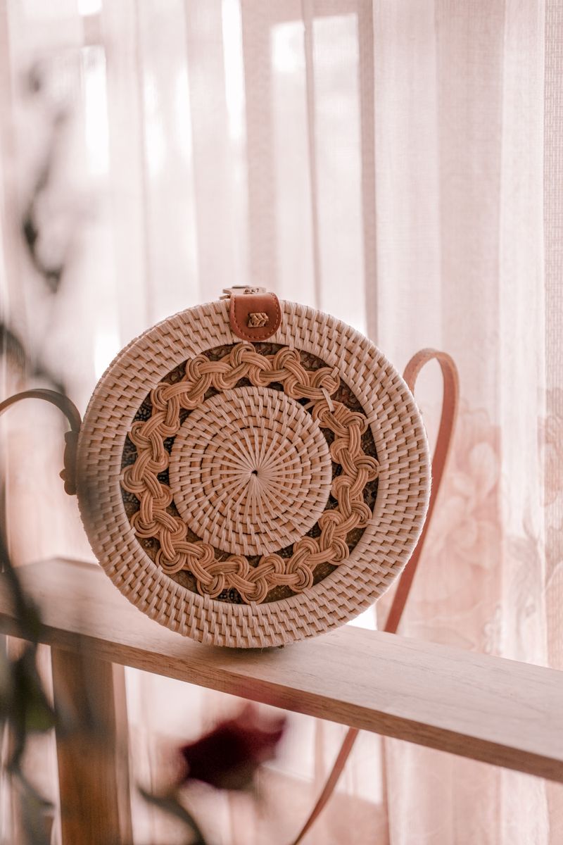 Tas Anyaman Pandan Motif Klasik