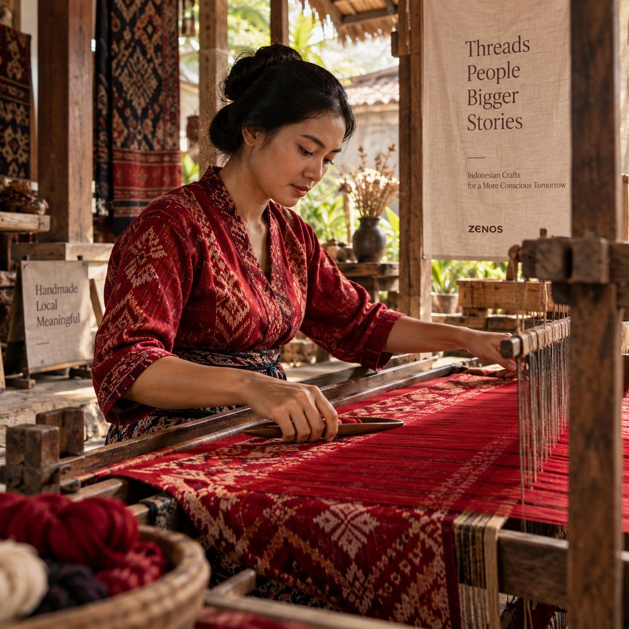Baju Tenun Sutra Handmade - Pakaian Tradisional Modern - Image 2